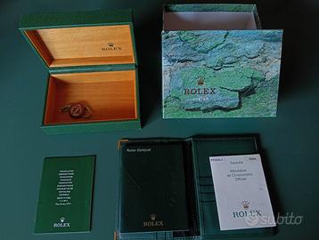 Scatola originale Rolex Datejust con garanzia