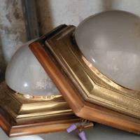 Plafoniere d'epoca in ottone
