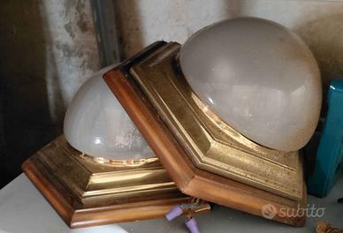 Plafoniere d'epoca in ottone