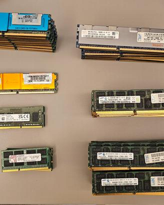 Lotto RAM DDR2/DDR3/DDR4 - rimanenze sale server