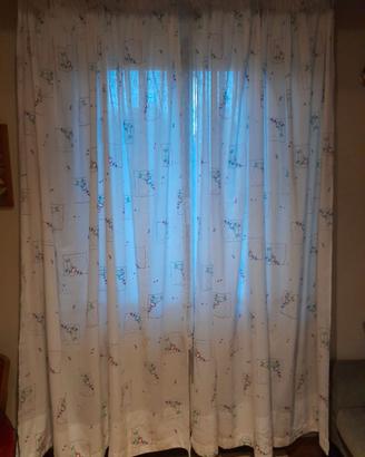 Tende camera bambini + bastone doppio in legno