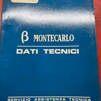 Catalogo dati tecnici Lancia Beta Montecarlo