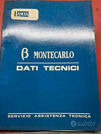 Catalogo dati tecnici Lancia Beta Montecarlo