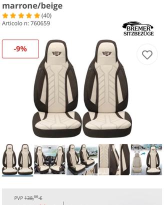 Coprisedili per camper