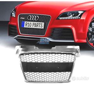 GRIGLIA PER AUDI TT 06-12 LOOK RS COLORE ARGENTO