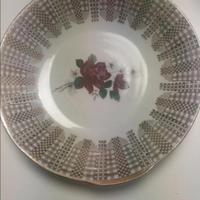 10 piatti porcellana tedesca e oro zecchino 