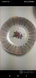 10 piatti porcellana tedesca e oro zecchino 