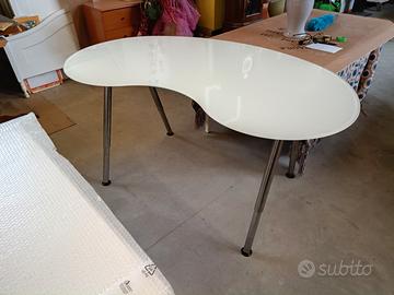 Scrivania regolabile con piano in Vetro Design