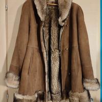 Pelliccia cappotto montone shearling 