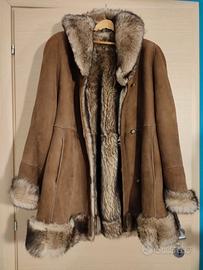 Pelliccia cappotto montone shearling 