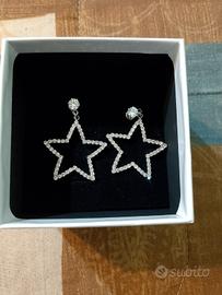 orecchini nuovi con la stella con la blillantina 