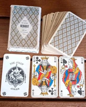 54 Carte gioco Renault con box logo 1959 gadget