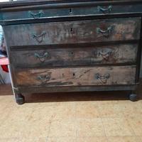 Comò cassettiera in noce massello fine 800