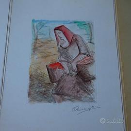 Margotti Anacleto Cartella 6 acqueforti acquerella