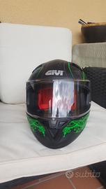 Casco integrale Givi, verde nero opaco