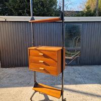 Libreria Modulare Vintage in Teak, Anni '50-'60