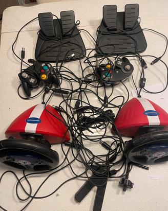 x Nintendo WII GAMEPAD + VOLANTI,  PEDALIERE