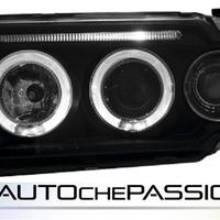 Coppia fanali neri angel eyes per Audi 80 B4