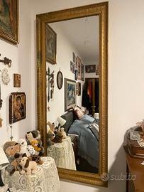 Specchio in argento con cornice