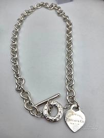 COLLANA TIFFANY & CO HEART TAG ARGENTO