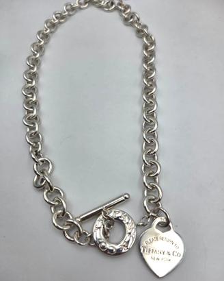 COLLANA TIFFANY & CO HEART TAG ARGENTO