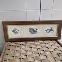 Quadro vintage con stampe naturalistiche – Anatre