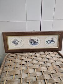 Quadro vintage con stampe naturalistiche – Anatre
