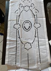 Coppia tende ricamo ad intarsio