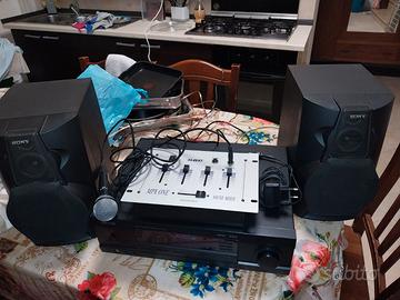Impianto hifi per karaoke