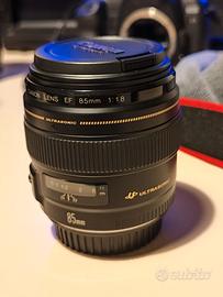 Obiettivo Canon EF 85mm 1:1.8 USM