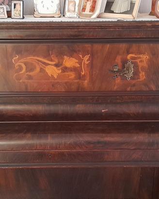 Antico pianoforte verticale Antiquariato Inglese