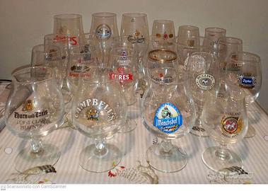 Bicchieri, calici e boccali birra