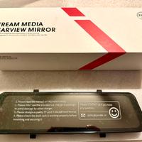 4K Dash Cam Specchietto con Telecamera