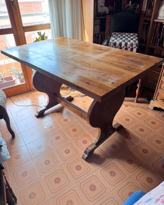 Scrivania legno massello