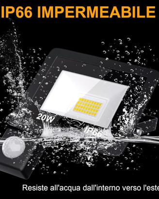 Luce LED Esterno MIWATT 20W 1500 Lumen IP66