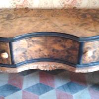 Tavolino mobile basso in radica 120 x 55 x 40 cm