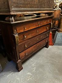 comò cassettone impero noce