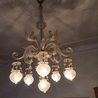 lampadario antico vetro Murano, dimensioni medie