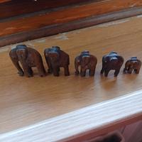 Elefantini in ebano 