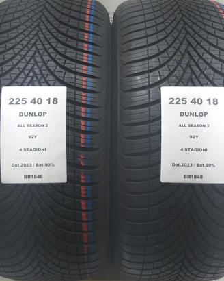 2 GOMME 225 40 18 DUNLOP BR1848