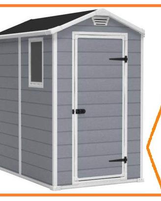 Casetta pvc doppia pendenza 130x190cm Keter Manor