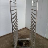 Carrello Porta Teglie in Acciaio Inox
