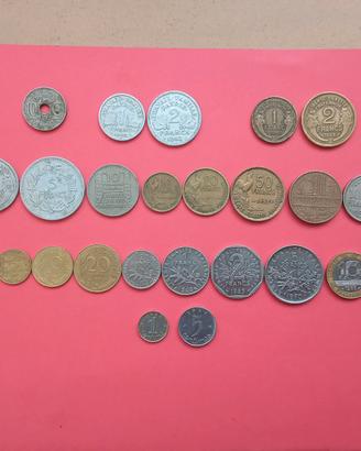 Collezione 156 monete diverse Francia a 73 euro