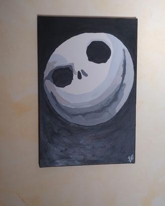 Quadro olio su tela Skeleton