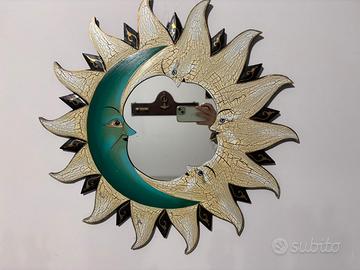 Specchio sole e luna tribale