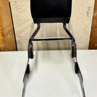 🔧 Schienale / Sissy Bar Moto Cromato con Imbottit