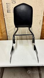 🔧 Schienale / Sissy Bar Moto Cromato con Imbottit
