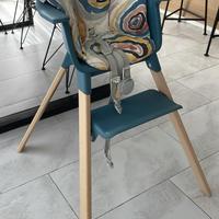 Seggiolone Stokke Clikk Fjord Blue + cuscino