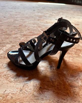 Sandali Nero Giardini Tacco 12