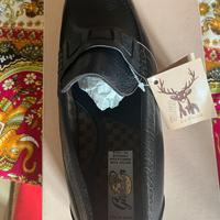 SCARPE MOCASSINO NUOVE PELLE DI CERVO N.45